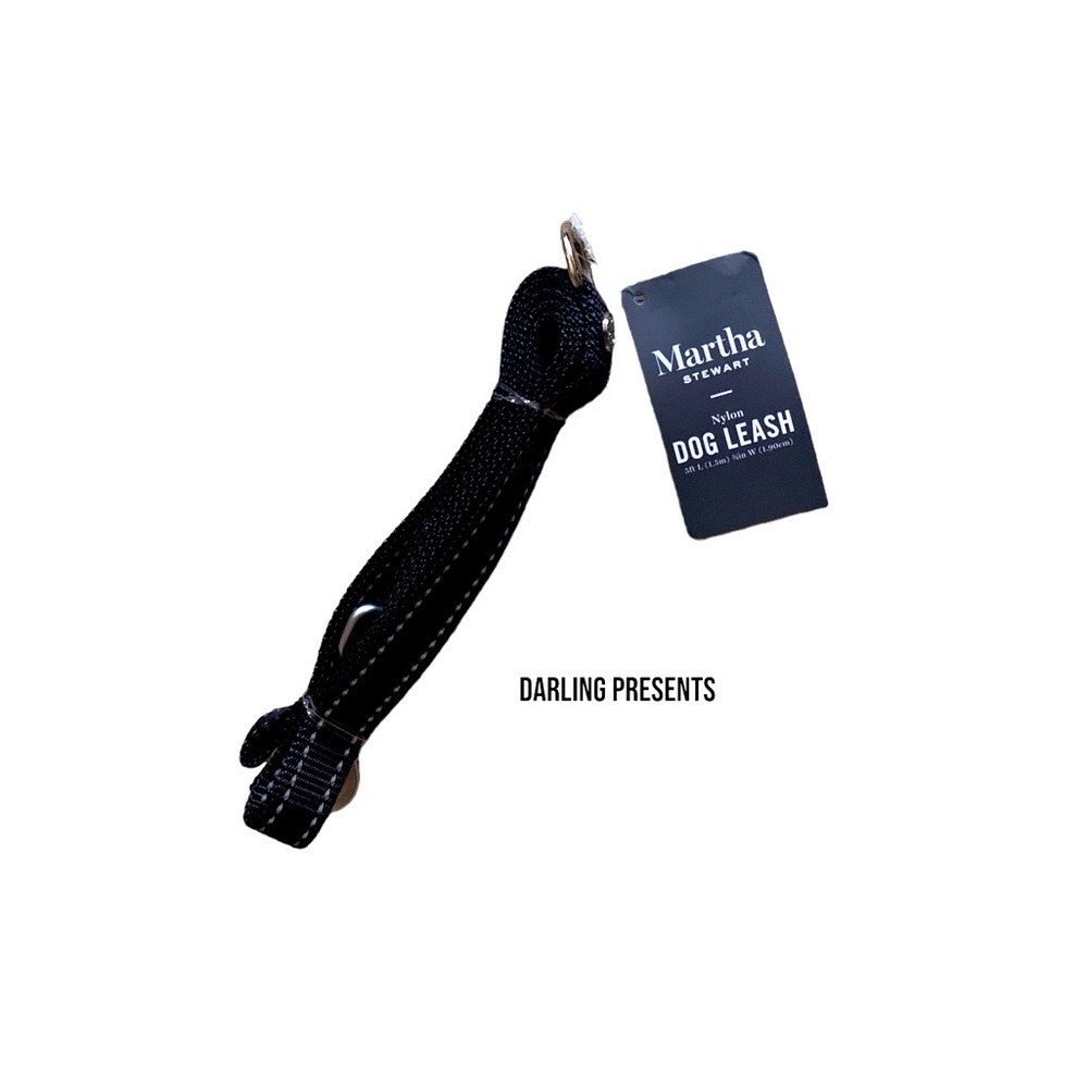 Martha Stewart Nylon Dog Leash Color Black Size XS